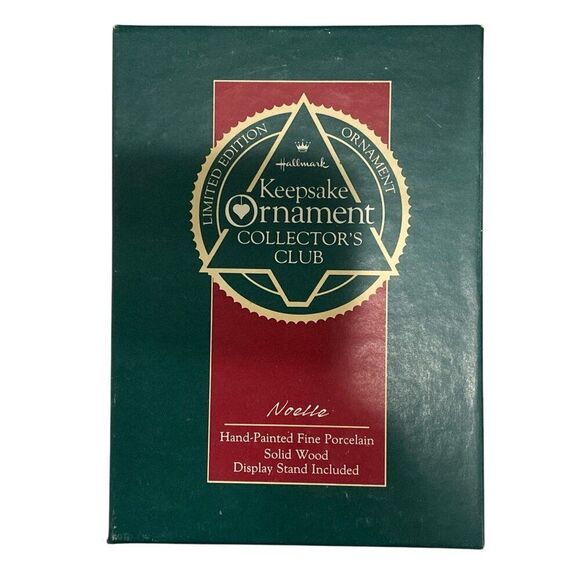 Noelle 1989 Hand-Paint Porcelain Cat Hallmark Keepsake Ornament Collectors Club - Picture 3 of 7